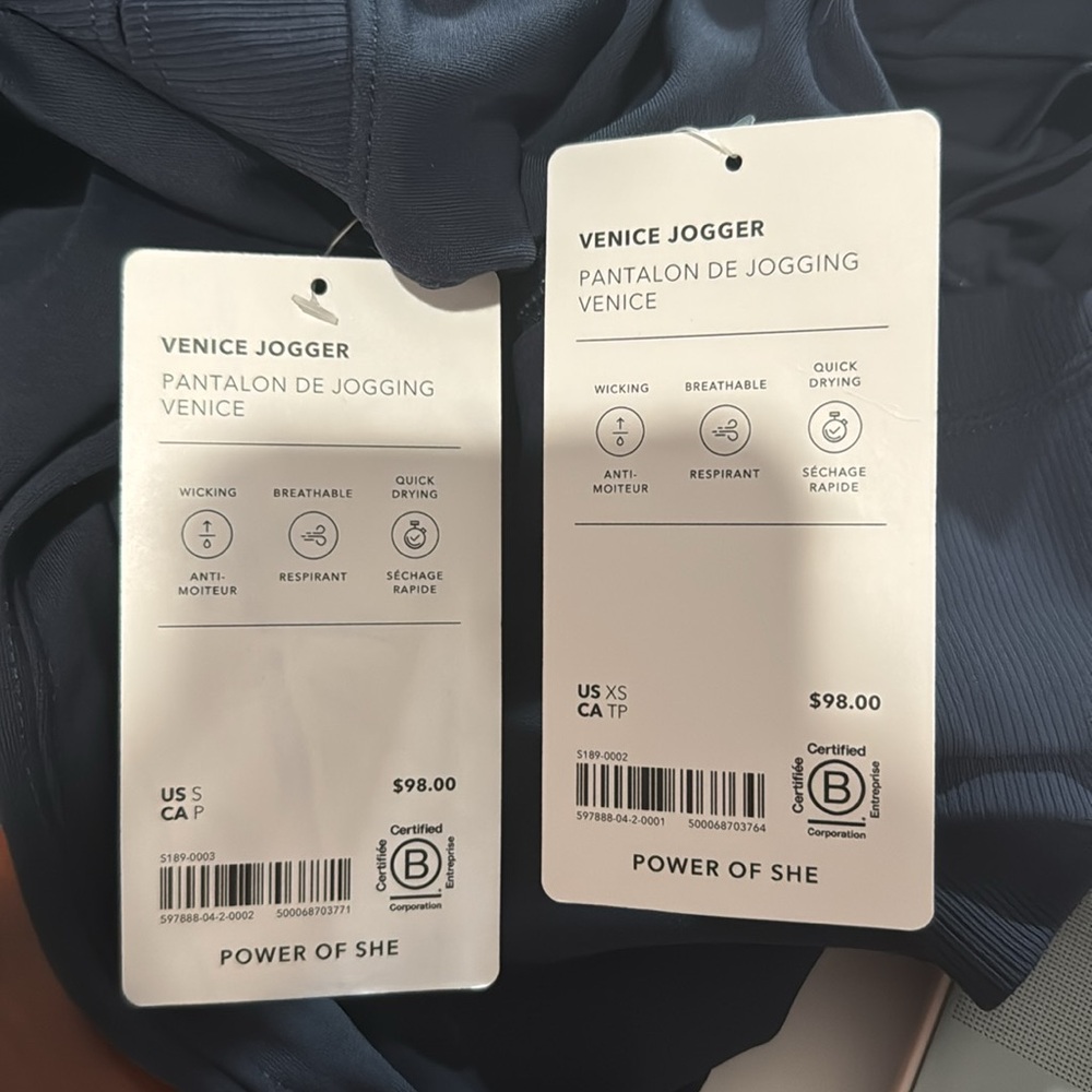 NWT Athleta Venice High Rise Jogger | Navy - Picture 12 of 14